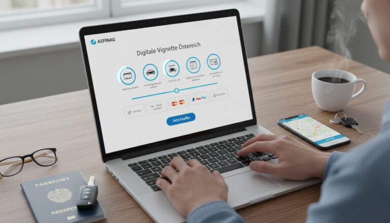 Digitale Vignette für Österreich: Schritt-für-Schritt-Anleitung zur Online-Registrierung